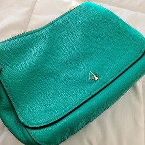 Kate Spade pebble leather teal crossbody